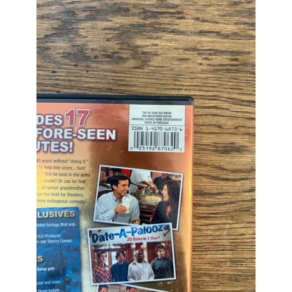The 40-Year-Old Virgin DVD 2005 Comedy Movie Judd Apatow Steve Carell Pre-Owned - Picture 3 of 4
